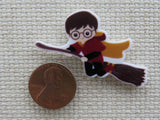 Second view of Harry on a Broom Needle Minder.