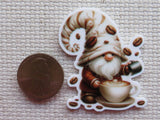 Second view of Latte Coffee Gnome Needle Minder.