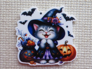 First view of Witchy Kitty Cat Fun Needle Minder.