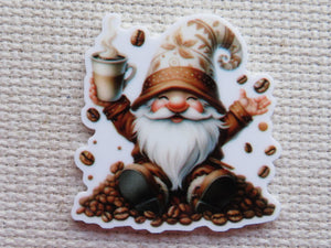 First view of Happy Coffee Gnome Needle Minder.