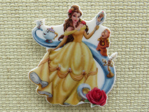First view of Belle with Her Enchanted Friends Needle Minder.