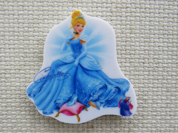 First view of Cinderella in her Beautiful Blue Gown Needle Minder.