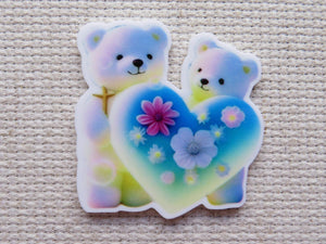 First view of A Pair of Heart Bears Needle Minder.