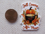 Second view of Fall Leaves and Coffee Please Needle Minder.