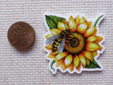 Second view of Sunflower and Bee Needle Minder.