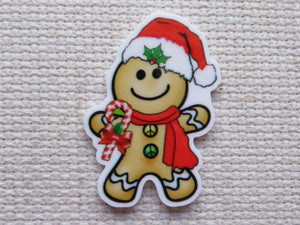 First view of Hat Wearing Gingerbread Man Needle Minder.