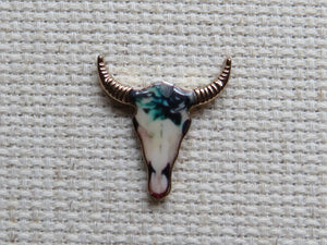 First view of Small Bull Head Charm Needle Minder.