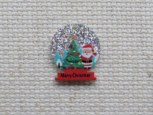 First view of Small Snow Globe Santa Needle Minder.