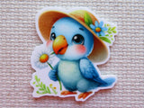 First view of Blue Bird in a Hat Needle Minder.