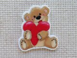 First view of Teddy Bear Hugging a Heart Needle Minder.