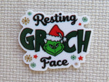 First view of Resting Grinch Face Needle Minder.