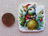 Second view of Christmas Mouse Needle Minder.