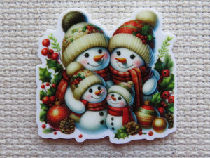 First view of Snowmen Family Needle Minder.