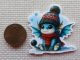 Second view of Christmas Dragon Needle Minder.