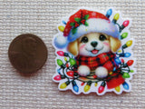 Second view of Puppy in Lights Needle Minder.