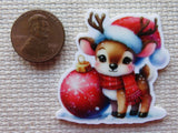 Second view of Red Reindeer Needle Minder.