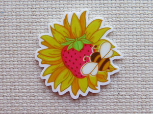 First view of Strawberry Sunflower Needle Minder.