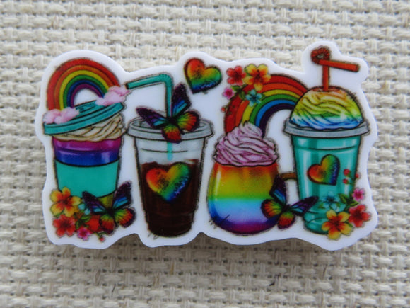 First view of Rainbow Themed Drinks Needle Minder.