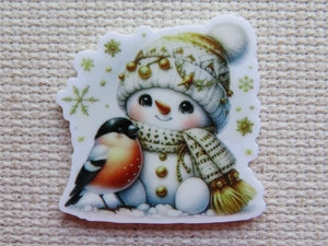 First view of Snowman and Robin Needle Minder.