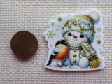 Second view of Snowman and Robin Needle Minder.