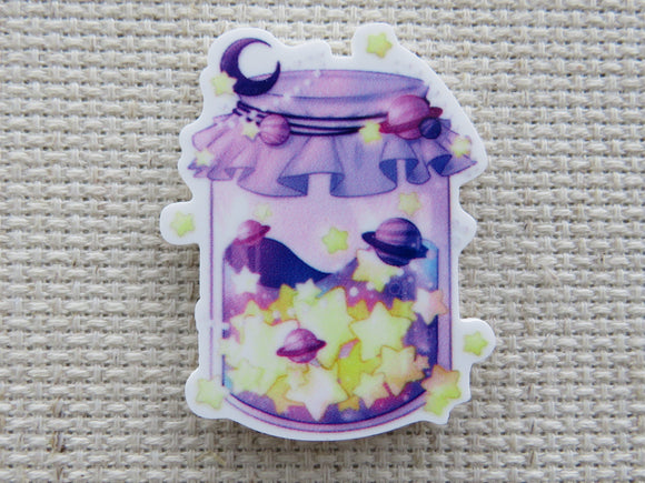 First view of A Jar of Stars and Planets Needle Minder.