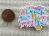 Second view of The Beach is My Happy Place Needle Minder.