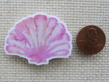 Second view of Pink Seashell Needle Minder.