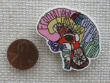 Second view of All About The Brain Needle Minder.