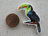 Second view of Perched Toucan Needle Minder.