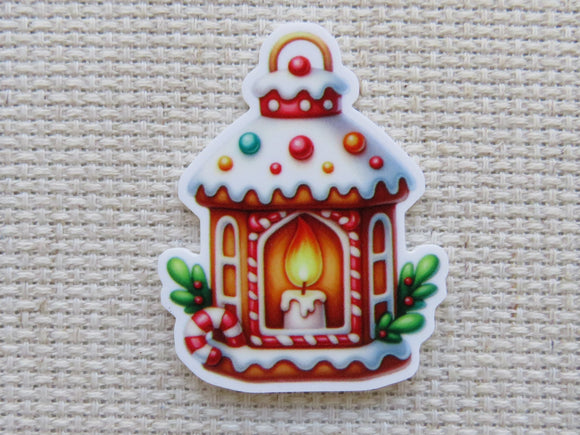 First view of Gingerbread Candle Lantern Needle Minder.