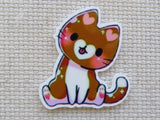 First view of Playful Brown Kitty Needle Minder.
