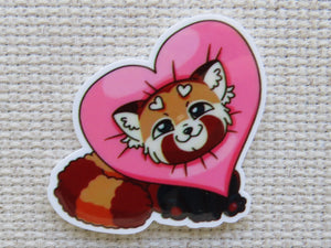 First view of Red Panda Love Needle Minder.