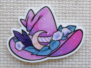 First view of Pink Witch's Hat Needle Minder.