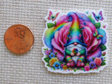 Second view of Rose Gnome Needle Minder.