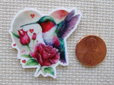 Second view of Hummingbird Heart Needle Minder.