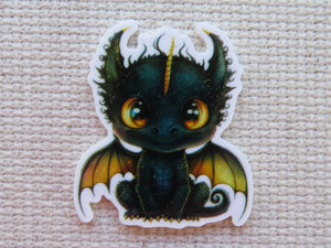 First view of Black and Gold Dragon Needle Minder.