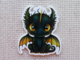 First view of Black and Gold Dragon Needle Minder.