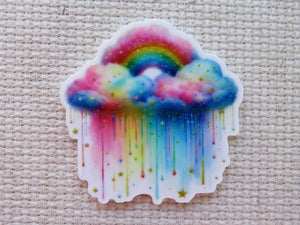 First view of Rainbow Rain Cloud Needle Minder.