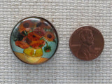 Second view of Sunflowers in a vase by Vincent Van Gogh needle minder.