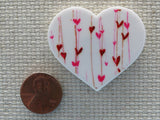 Second view of Falling Hearts Needle Minder.