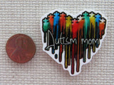 Second view of Autism Mom Heart Needle Minder.