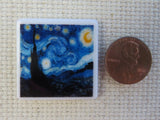 Second view of Van Gogh Starry Night Needle Minder.