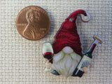 Second view of Wine Loving Gnome Needle Minder.