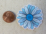 Second view of Blue Daisy Needle Minder.