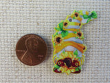 Second view of Sunflower Gnome Needle Minder.