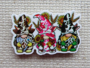 First view of A Trio of Cow Gnomes Needle Minder.