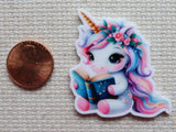 Second view of Reading Unicorn Needle Minder.