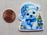 Second view of Polar Bear with a Christmas Tree Needle Minder.