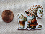 Second view of Coffee Latte Gnome Needle Minder.