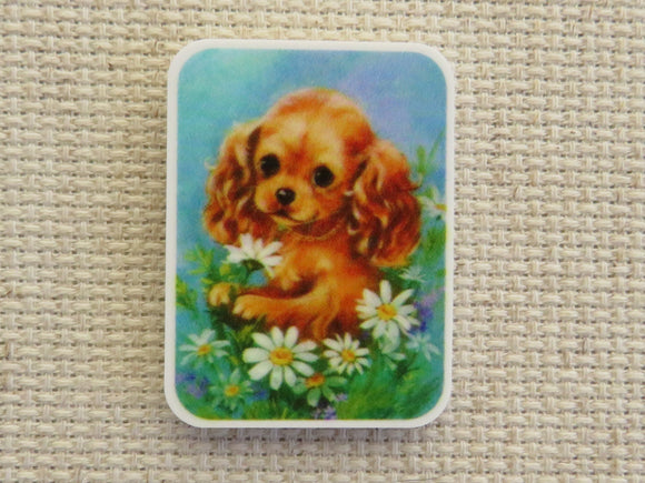 First view of Cute Spaniel Puppy Needle Minder.